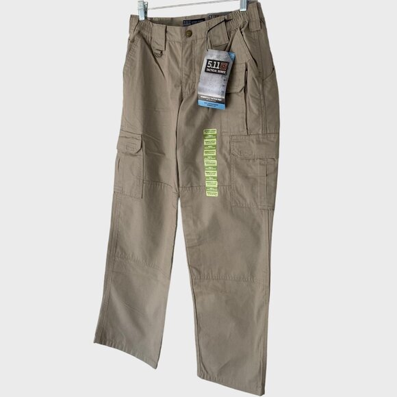 5.11 Tactical Cotton Canvas Cargo Pant Khaki Women's Size 8 TDU EMS Uniform New - Picture 2 of 13